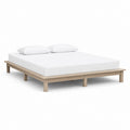 Futonbett Bettgestell Natur aus massivem Kiefernholz rechteckig für Matratze 160 x 200 cm