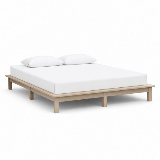 Futonbett Bettgestell Natur aus massivem Kiefernholz rechteckig für Matratze 160 x 200 cm