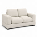 Zweisitzer Sofa mit Polyesterbezug Beige rechteckig 170 x 90 x 85 cm
