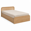 Stauraumbett Naturholz MDF Rattan Rechteckig 140 x 200 cm